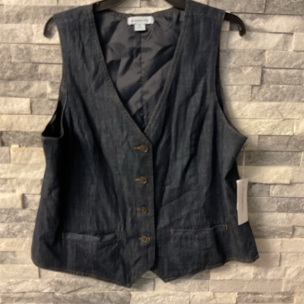 Liz Claiborne Navy Blue Vest